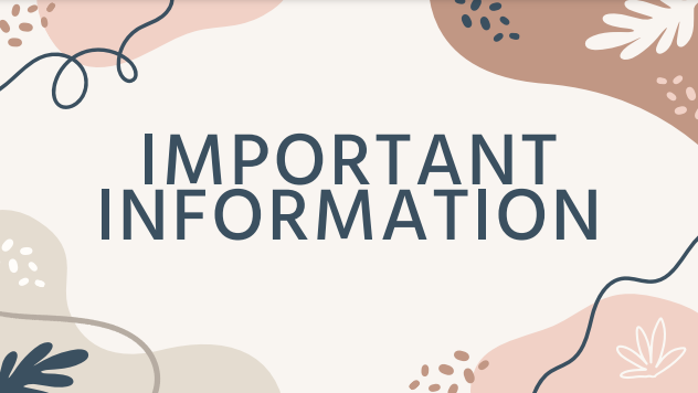 Important Information